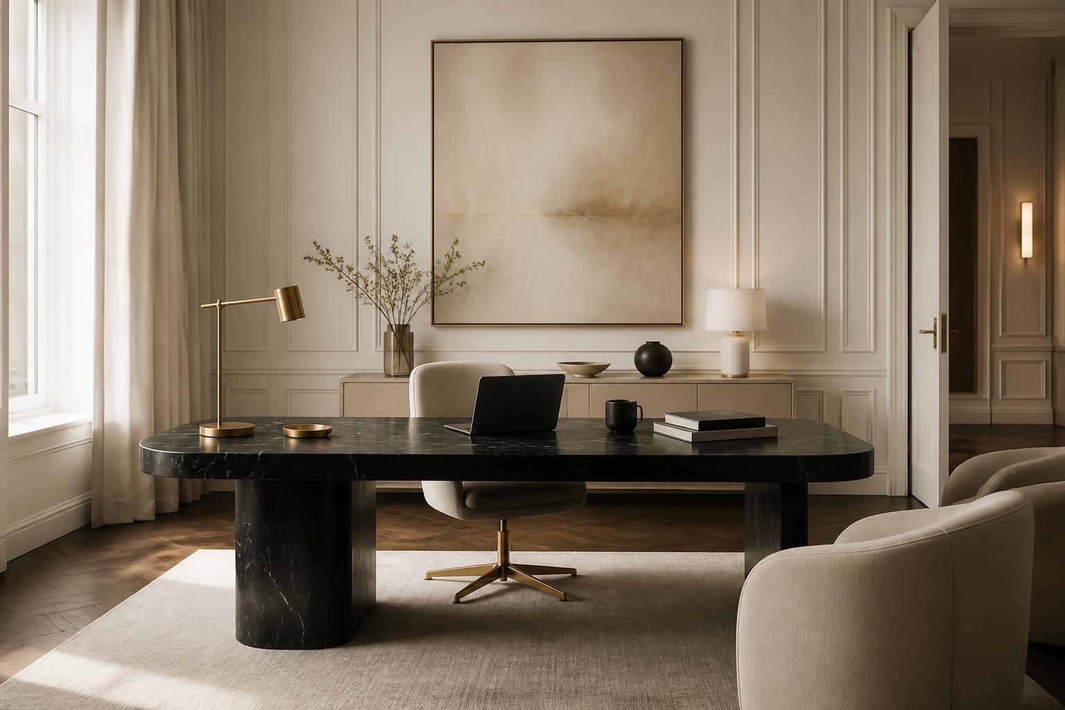 Elegant Luxe Studio workspace